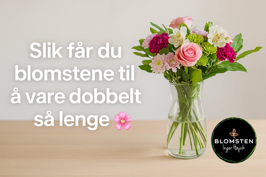 Gi blomstene kjærlighet – og de varer mye lenger