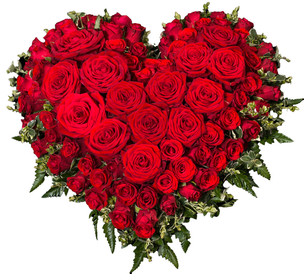 Hjerte HJ 01 – blomsterhjerte med roser