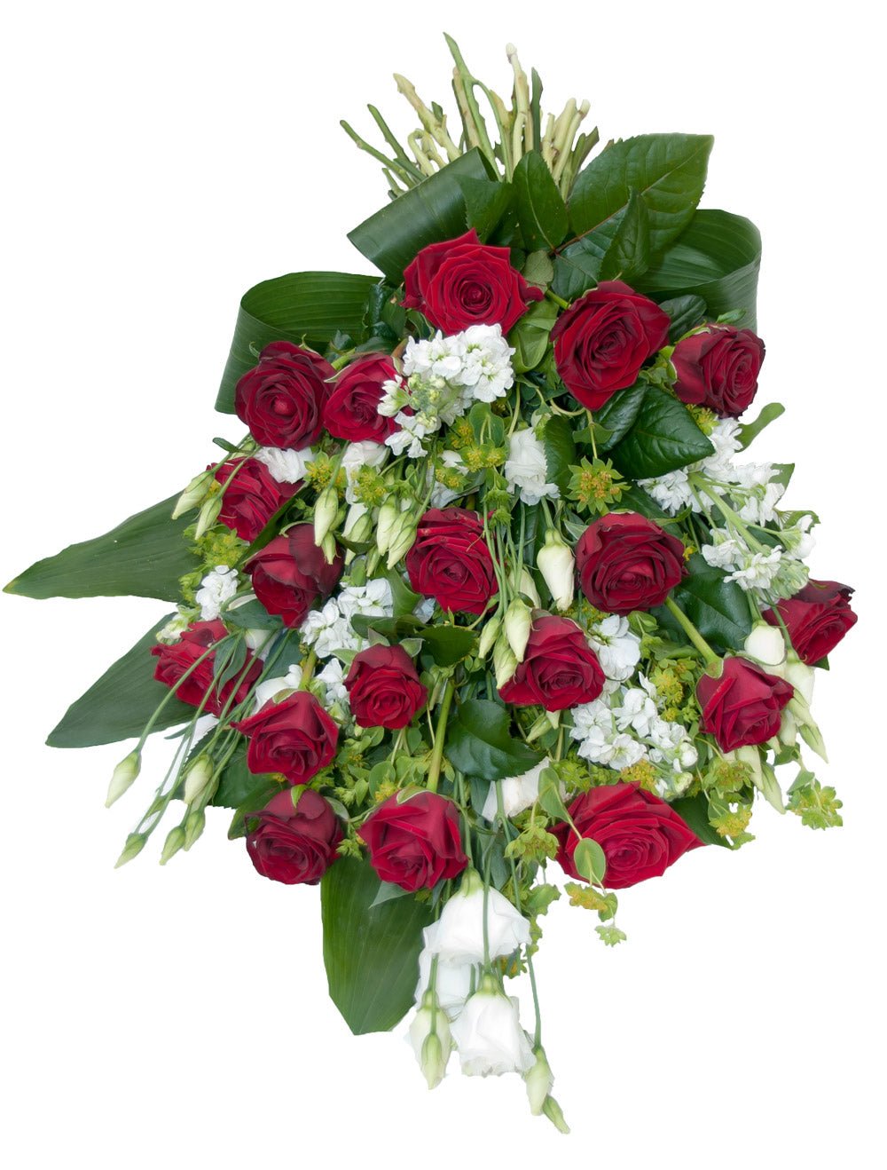 Bårebukett BB 04 - blomsterdekorasjon med liljer