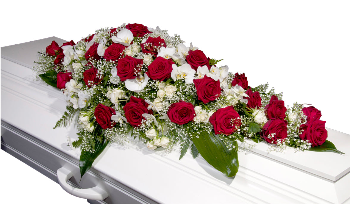 Kistepynt KD 06 – blomsterdekorasjon for kiste