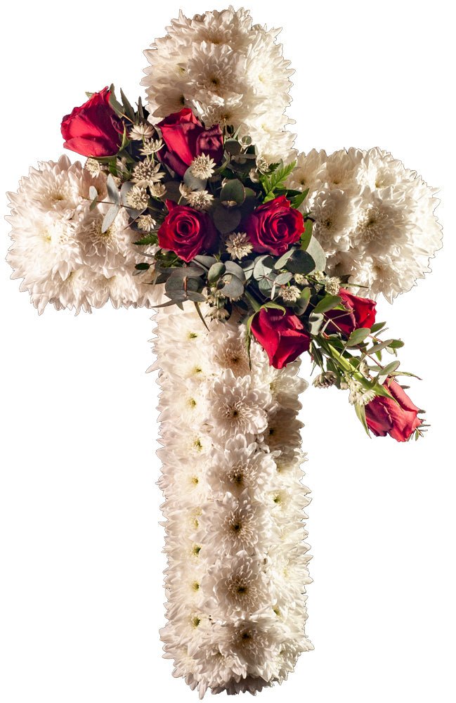 Blomsterkors Kors 01 til begravelse