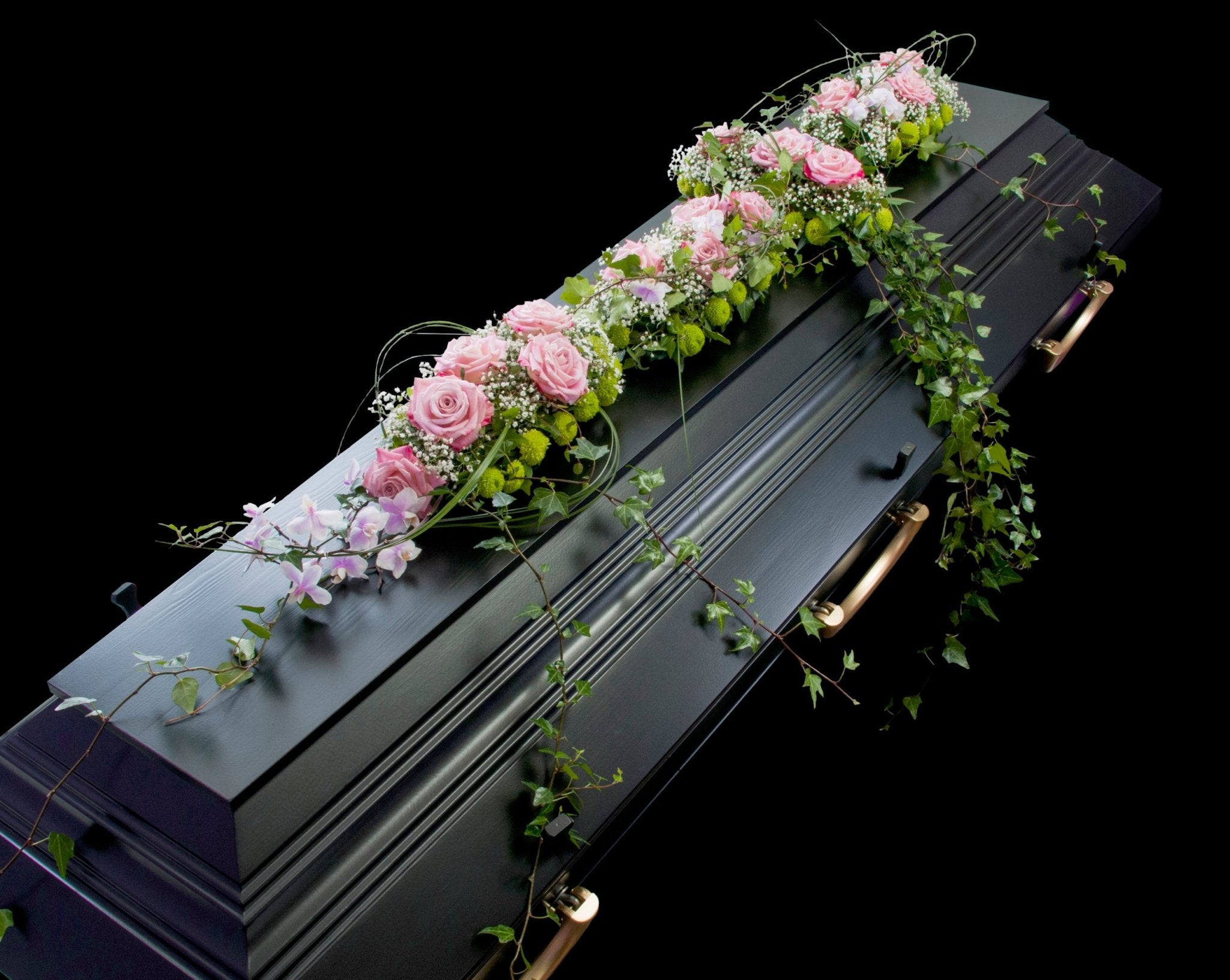 Kistepynt KD 07 - rose- og liljedekorasjon til kiste