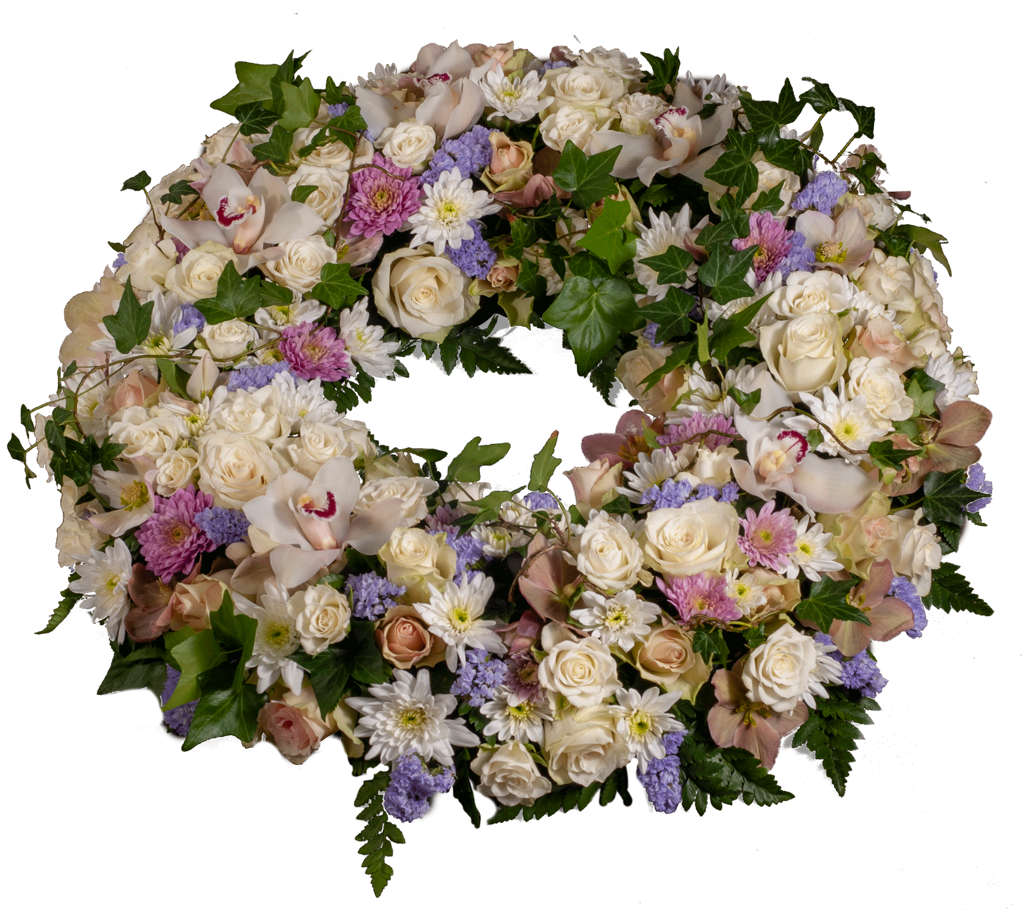 Krans KR 05 – grønn og hvit krans